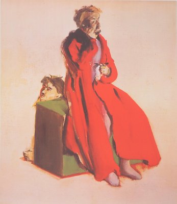 Christian Berard, Actor in Red Coat, Lithograph-KHH-2039251