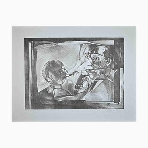 Christian Rickert, Interview, Lithograph, 1970s-ZCI-1788669