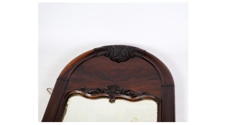 Christian VIII Mirror in Mahogany, 1860s-UY-1281287