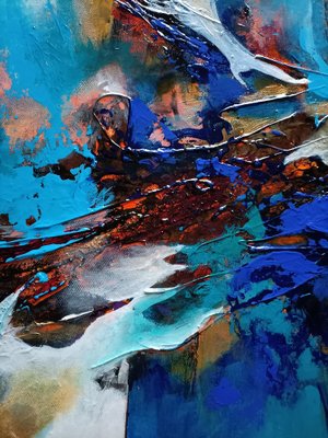 Christiane Hess, Flamme Bleue, 2022, Acrylic on Canvas-CHG-1175875