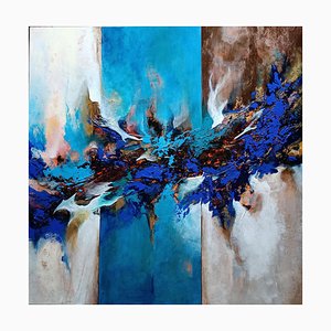 Christiane Hess, Flamme Bleue, 2022, Acrylic on Canvas-CHG-1175875