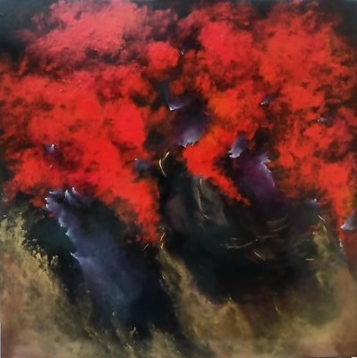 Christiane Hess, Nuit de Rêve, 2022, Oil on Wooden Panel-CHG-1266924