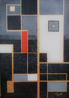 Christiane Hess, Profondeur Geométrique, 2020, Acrylic on Canvas-CHG-2025439