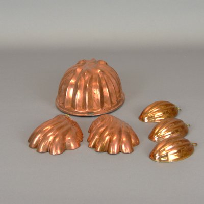 Christmas Copper Cake Molds, Set of 6-AOU-1735429