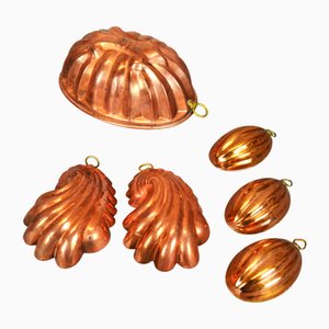 Christmas Copper Cake Molds, Set of 6-AOU-1735429