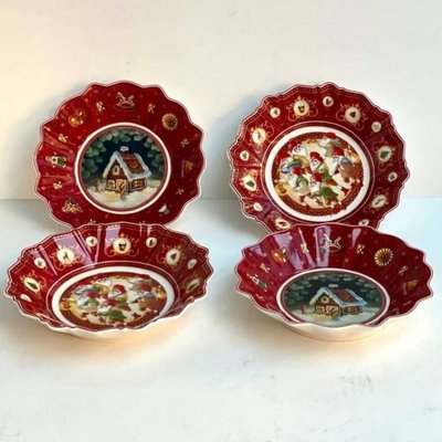 Christmas Serving Dishes from Villeroy & Boch, Germany, Set of 4-GYX-1513148