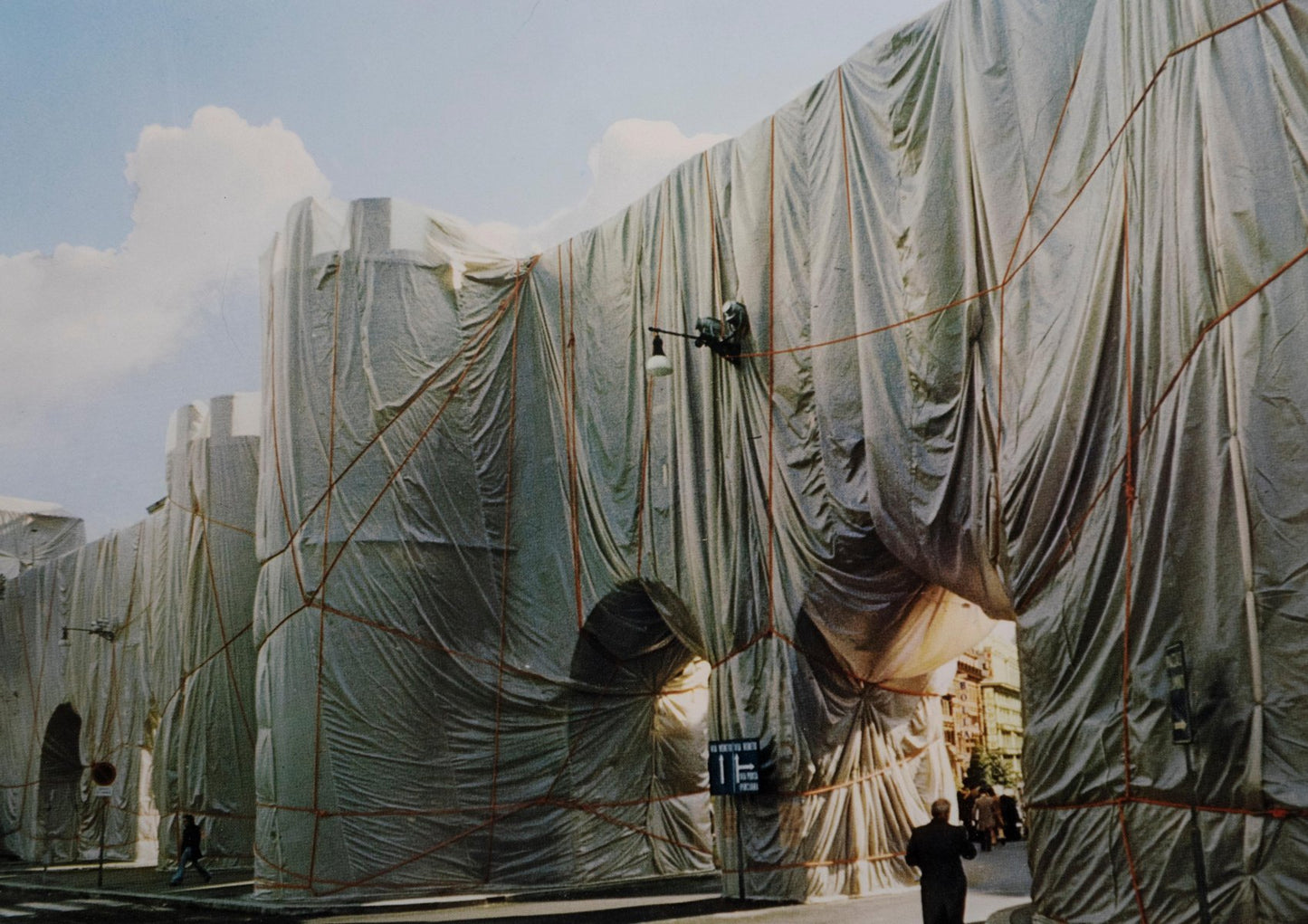 Christo and Jeanne-Claude - The Wall - Wrapped Roman Wall Lithograph - 1974