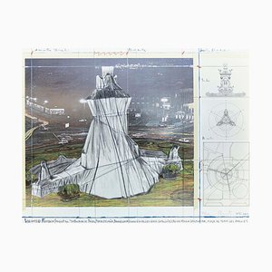 Christo and Jeanne-Claude, Wrapped Fountain, 2009, Lithograph-WM-1274640