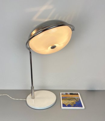 Chrome & Acrylic Glass Adjustable Table Lamp from Reggiani, Italy, 1970s-LYQ-1171560