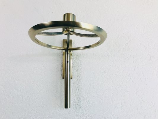 Chrome and Acrylic Glass Wall Light from Arteluce, Italy, 1970s-PUK-675875