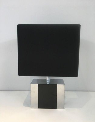 Chrome and Black Lamp-BA-1365802