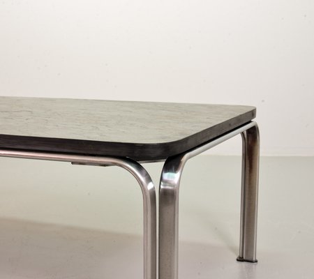 Chrome and Blackstone Rectangle Coffee Table Model Bogota, Germany, 1970s-IXC-1426387