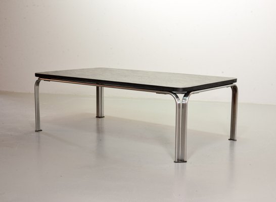 Chrome and Blackstone Rectangle Coffee Table Model Bogota, Germany, 1970s-IXC-1426387