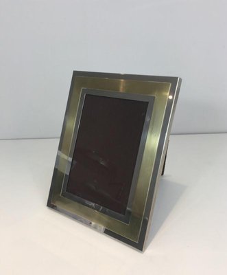 Chrome and Brass Frame, France, 1970s-BA-658533