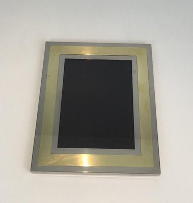 Chrome and Brass Frame, France, 1970s-BA-658533