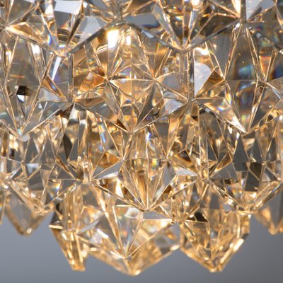 Chrome and Crystal Chandelier, 1970s-VDW-910058