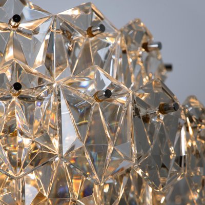 Chrome and Crystal Chandelier, 1970s-VDW-910058