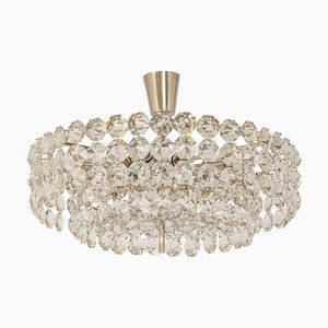 Chrome and Crystal Glass Chandelier from Bakalowits & Söhne, Austria, 1960s-UGR-1316267