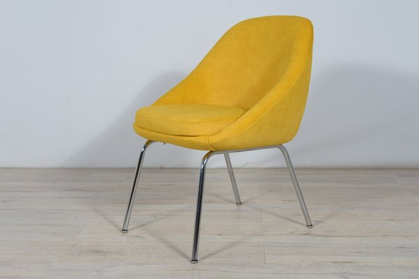 Chrome and Fabric Armchair, 1960s-NIT-1326325