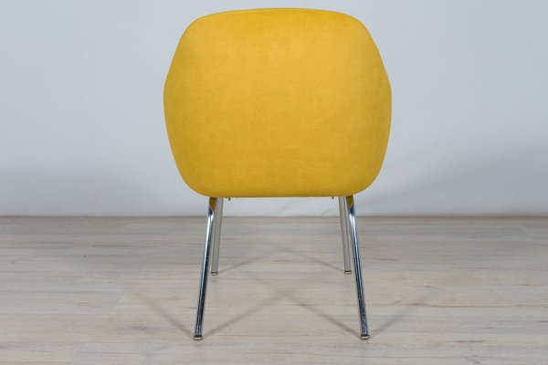 Chrome and Fabric Armchair, 1960s-NIT-1326325