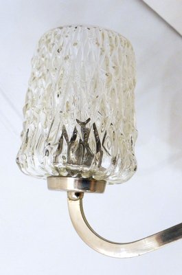 Chrome and Glass Chandelier, 1960s-RNR-826611