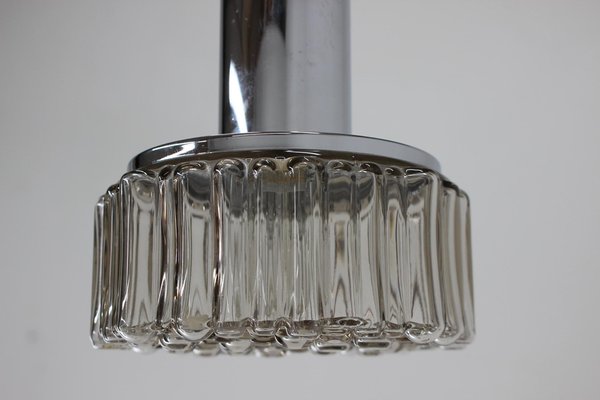 Chrome and Glass Pendant Lamp, 1980s, Germany-TZ-1388029