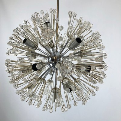 Chrome and Glass Sputnik Chandelier by Emil Stejnar, 1970s-OT-973244