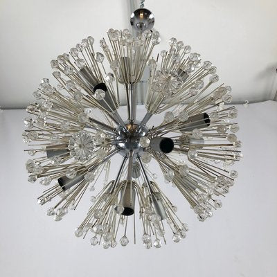 Chrome and Glass Sputnik Chandelier by Emil Stejnar, 1970s-OT-973244