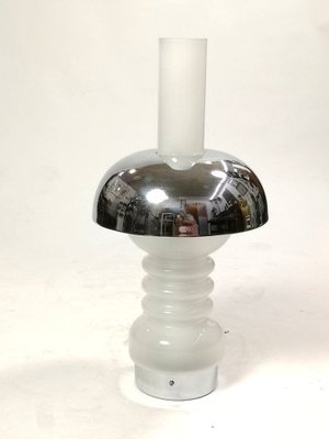 Chrome and Glass Table Lamp, 1960s-UWE-1355344