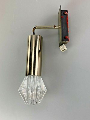 Chrome and Glass Wall Light, 1970s-EJL-1063046