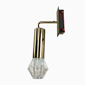 Chrome and Glass Wall Light, 1970s-EJL-1063046