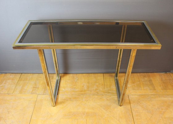 Chrome and Golden Console Table, 1970-BCR-1377100