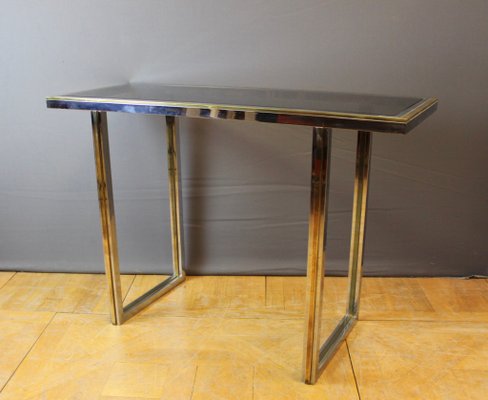 Chrome and Golden Console Table, 1970-BCR-1377100