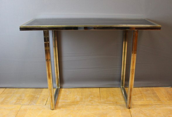 Chrome and Golden Console Table, 1970-BCR-1377100