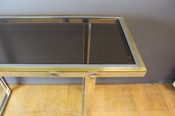 Chrome and Golden Console Table, 1970-BCR-1377100