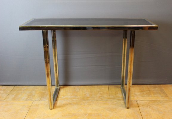 Chrome and Golden Console Table, 1970-BCR-1377100