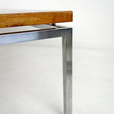 Chrome and Teak Coffee Table, 1950s-RY-553845