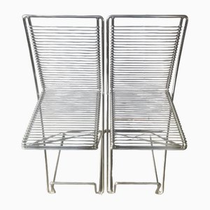 Chrome Bar Stools by Till Behrens for Shulbach, 1980s, Set of 2-QVY-1812775