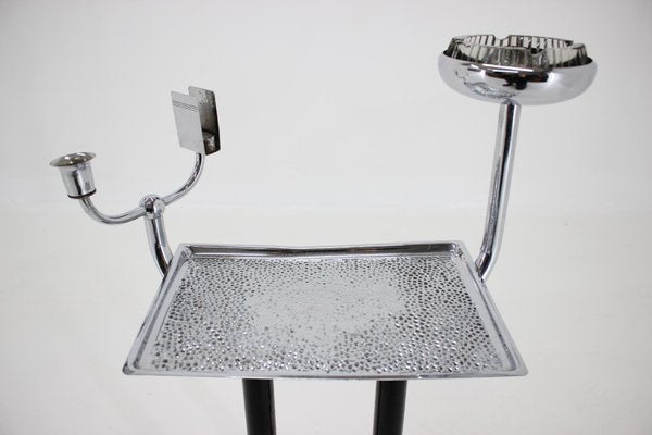 Chrome Bauhaus Art Deco Smoking Table, 1930s-TZ-890833