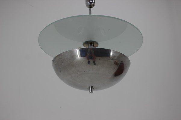 Chrome Bauhaus Pendant Lamp, 1930s-TZ-983688