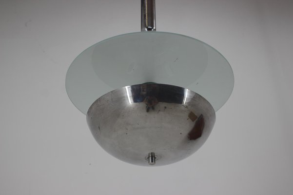 Chrome Bauhaus Pendant Lamp, 1930s-TZ-983688