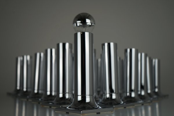 Chrome Ceiling or Wall Lamp by Rolf Krüger for Staff, 1960s-IIE-873534