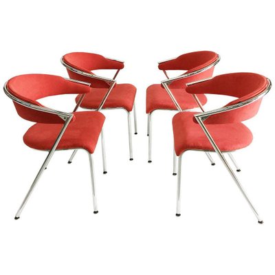 Chrome Chairs from Lande, Netherlands, 1990s, Set of 4-UCH-1224910