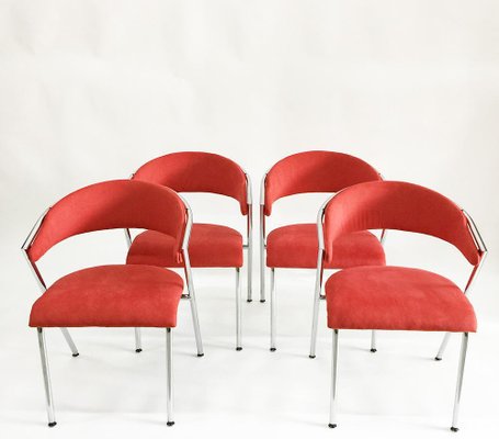 Chrome Chairs from Lande, Netherlands, 1990s, Set of 4-UCH-1224910