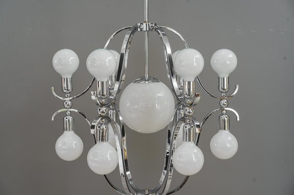 Chrome Chandelier, Vienna, 1920s-SPD-1410937