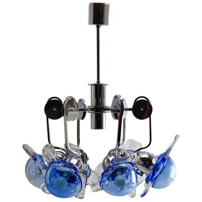 Chrome Chandelier with Six Arms in the Style of Sy Lights-MJY-1148809