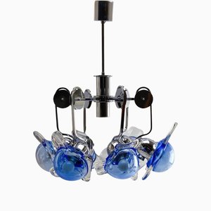 Chrome Chandelier with Six Arms in the Style of Sy Lights-MJY-1148809