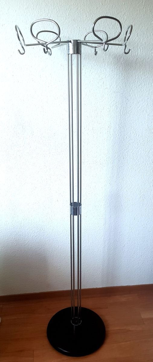 Chrome Coat Rack by Isao Hosoe for Valenti Luce, 1970s