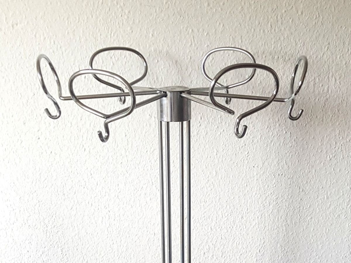 Chrome Coat Rack by Isao Hosoe for Valenti Luce, 1970s