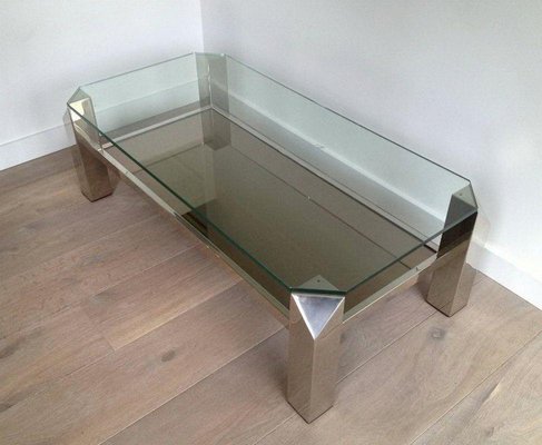 Chrome Coffee Table, 1970s-BA-1365700